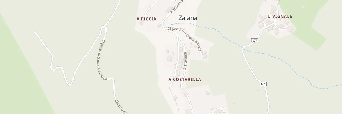 Plan du 5052 Costarella à Zalana