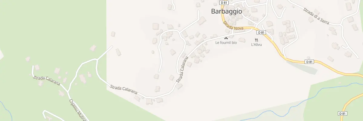 Plan du 869 Poggio à Barbaggio