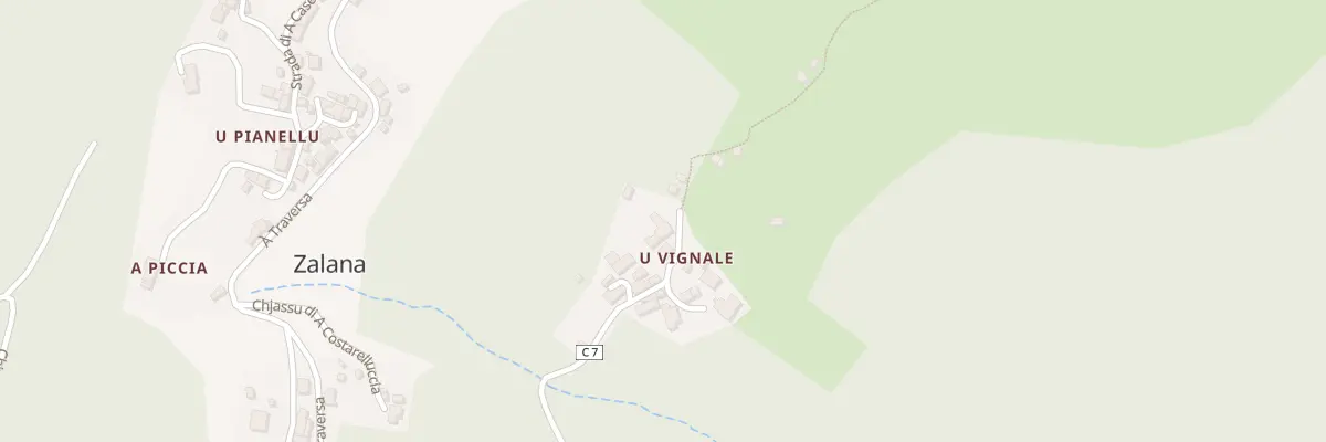 Plan de Vignale à Zalana