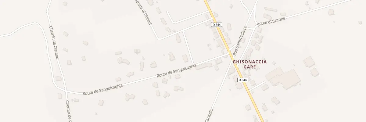 Plan du 134 Rte de Sanguisaghja à Ghisonaccia