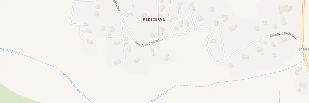 Plan du 5814 Piedi Cervo à Ventiseri