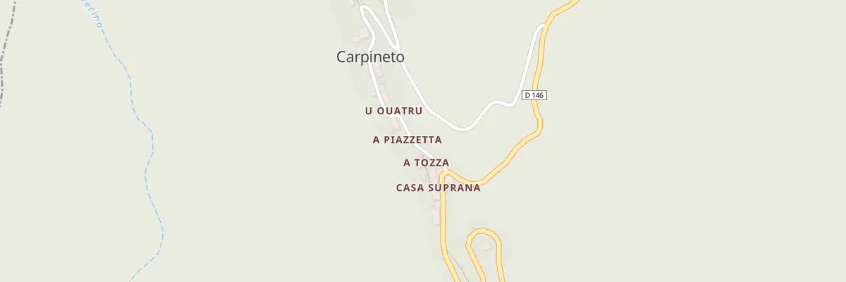 Plan de Piazetta à Carpineto