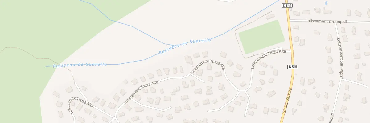 Plan du 20 Lot Tozza Alta à Ventiseri