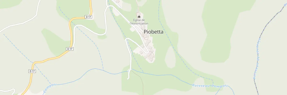 Plan du 5028 Piazzone à Piobetta