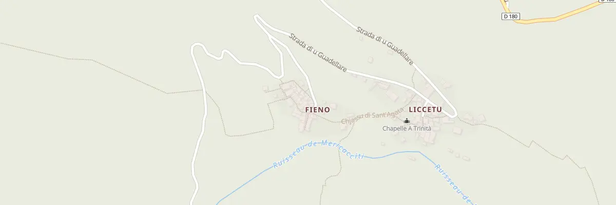 Plan du 20 Rte Strada Di U Guadellare à Luri