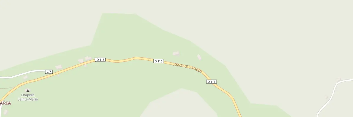 Plan du 1650 Rte Strada Di U Paese à Zalana
