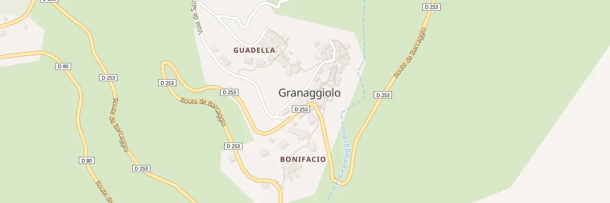 Plan du 1897 Rte Strada Di U Barcaghju à Ersa