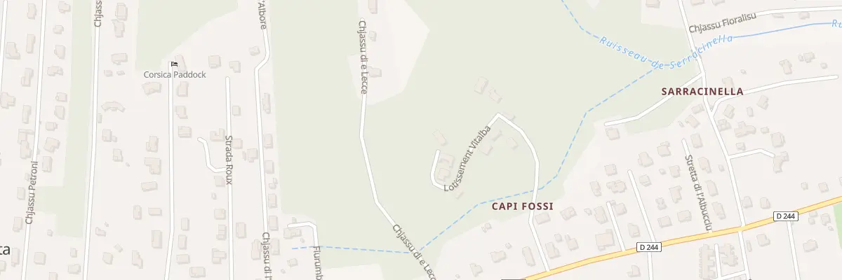 Plan du 9116 Capi Fossi à Prunelli-di-Fiumorbo