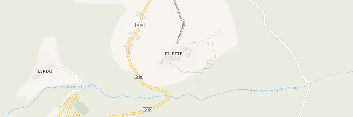 Plan de Filette à Monte