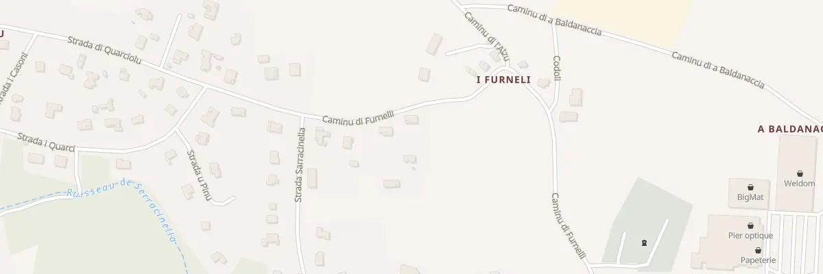 Plan du 2288 Furnelli à Prunelli-di-Fiumorbo