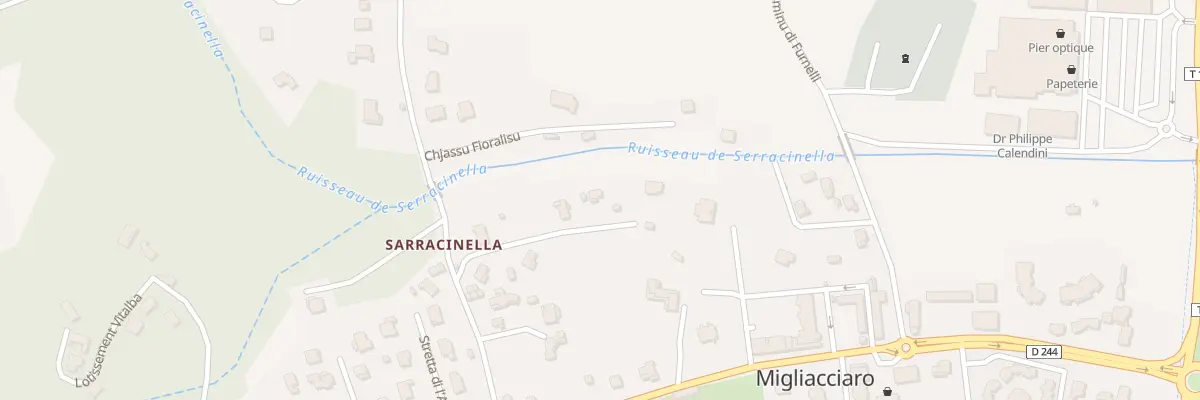Plan du 5500 Quarcie à Prunelli-di-Fiumorbo