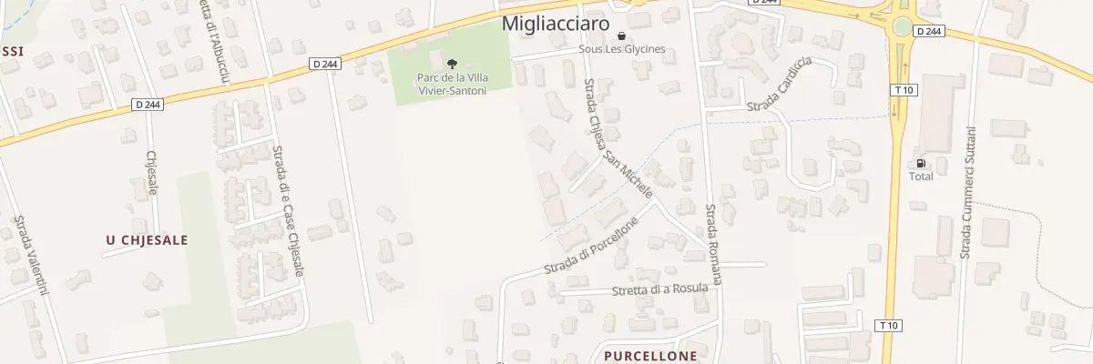 Plan du 144 Rte Strada Chjesa San Miche à Prunelli-di-Fiumorbo