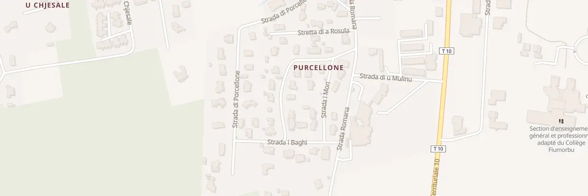 Plan du 6057 Porcellone à Prunelli-di-Fiumorbo