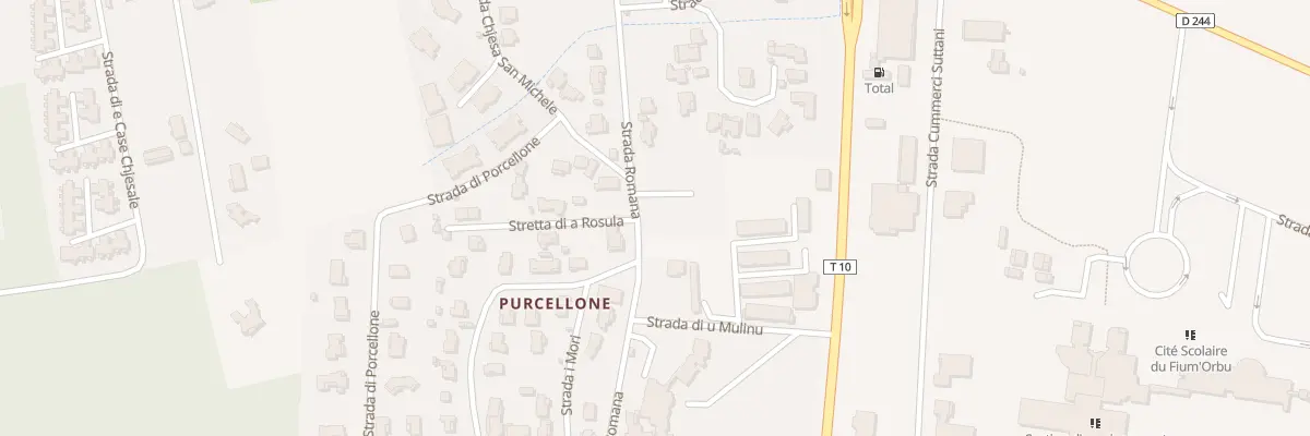 Plan du 2727 Porcellone à Prunelli-di-Fiumorbo