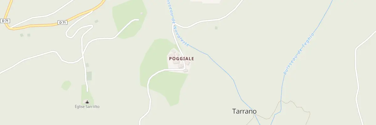 Plan du 5020 Poggiale à Tarrano