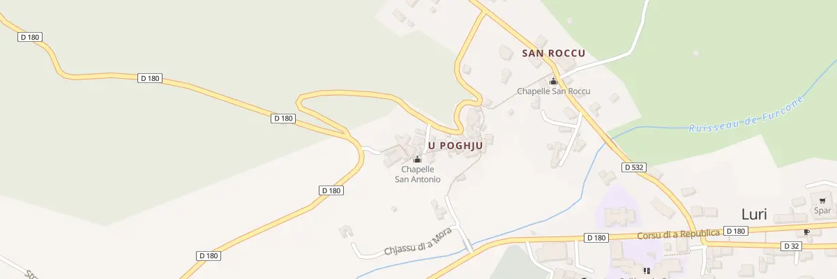 Plan du 5240 Poggio à Luri