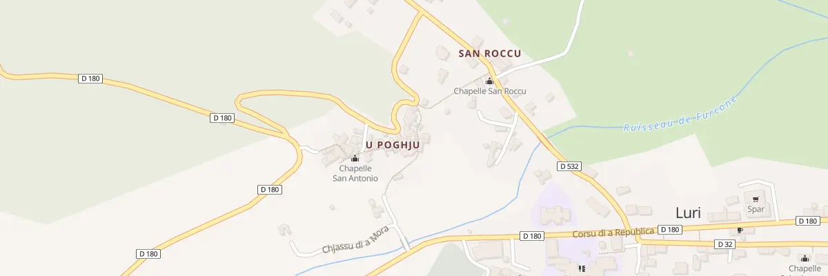 Plan du 17 Qua Carrughju Di l’Americani à Luri