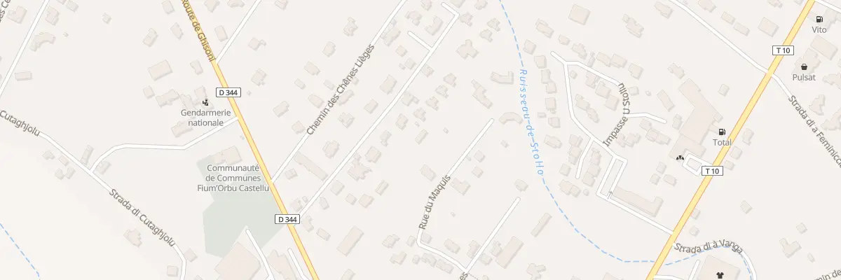 Plan du 5932 Fitelle à Ghisonaccia
