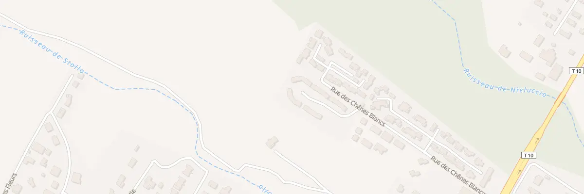 Plan du 133 Rue des Chênes Blancs à Ghisonaccia