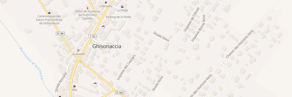 Plan du 190 Imp des Lauriers à Ghisonaccia