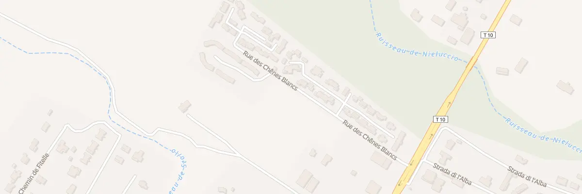 Plan du 1 Rue des Chênes Blancs à Ghisonaccia