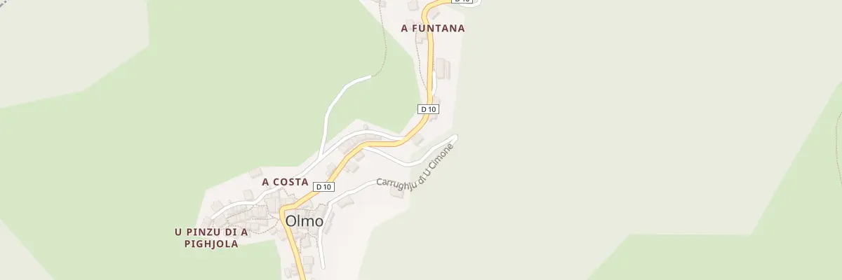 Plan du 20 Qua Quartieru Di A Funtana à Olmo
