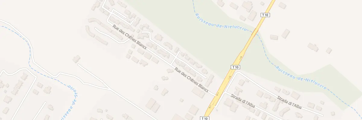 Plan du 160 Rue des Chênes Blancs à Ghisonaccia