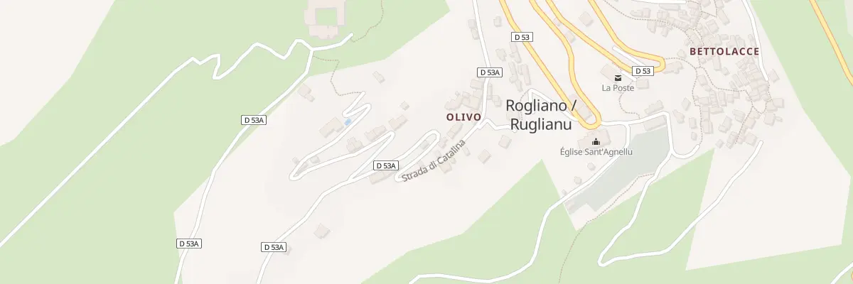 Plan du 1 Rte Biesgiucula à Rogliano