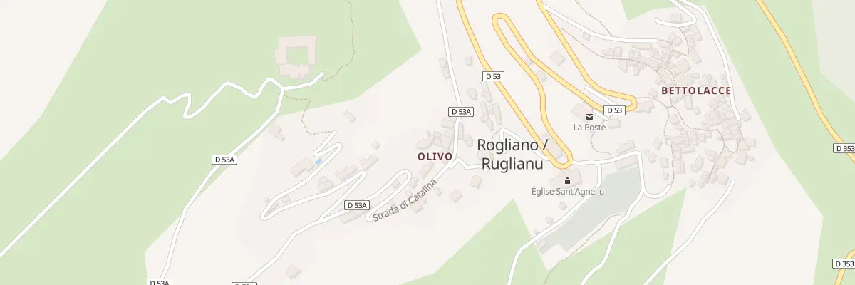 Plan du 2 Qua Olivo Supranu à Rogliano