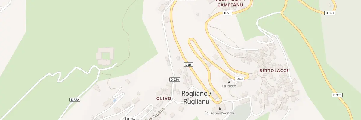 Plan du 14 Qua Olivo Suttanu à Rogliano