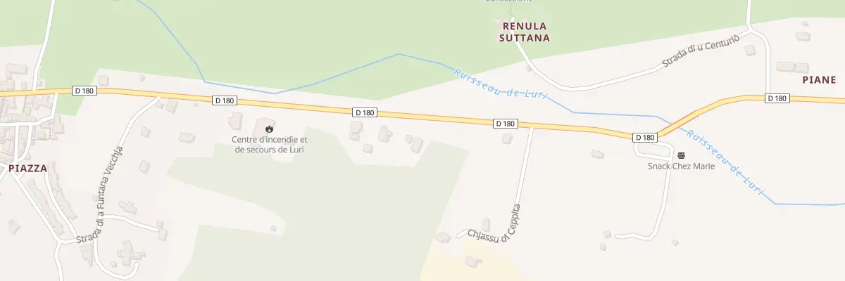 Plan du 347 Rte Strada Di Ponte A l’Aghja à Luri