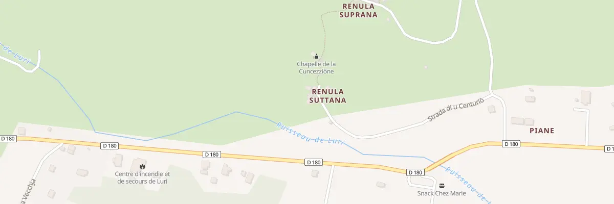 Plan du 3 Rte Strada Di U Centurio à Luri