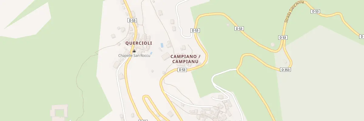 Plan du 18 Qua Quartieru Santandria à Rogliano