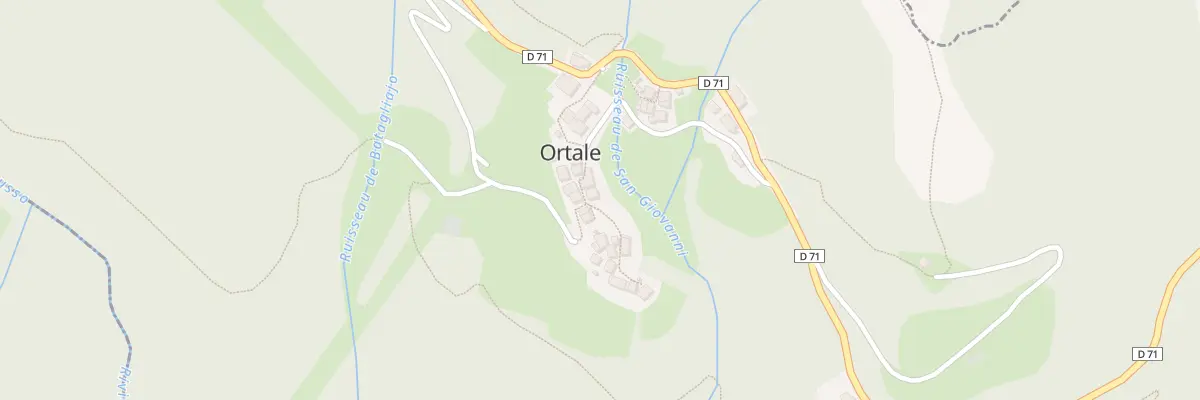 Plan du 1297 Piazza au Collu à Ortale