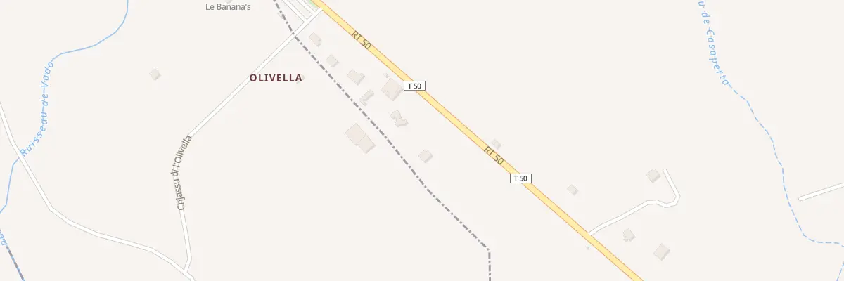Plan de Olivella à Pancheraccia