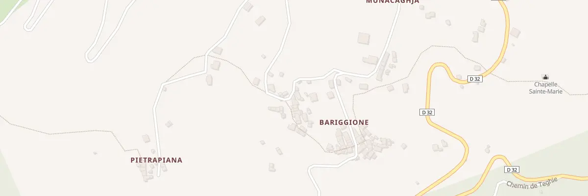 Plan du 5249 Assalaccia à Sisco