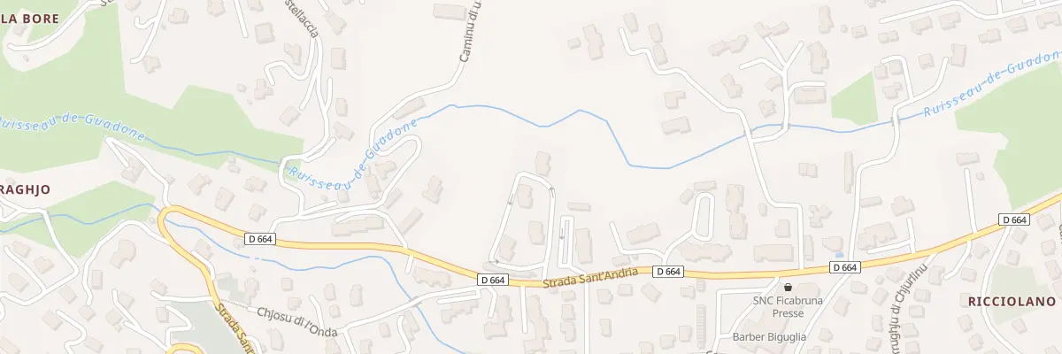 Plan du 850 Rte Strada Sant’Andria à Biguglia