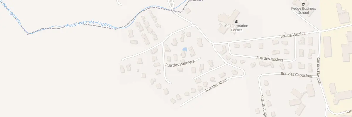 Plan du 32 Rue des Palmiers à Borgo