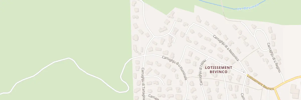 Plan du 204 Lot Bevinco à Biguglia