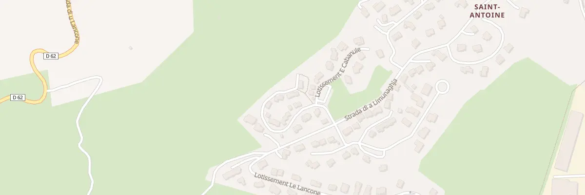 Plan du 1 Lot E Cabanule à Biguglia