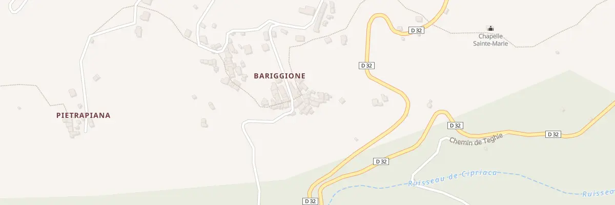 Plan du 5232 Bariggione à Sisco