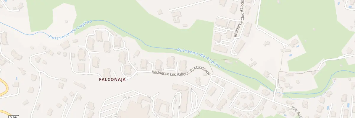 Plan du 622 Rue de la Falconaja à Bastia