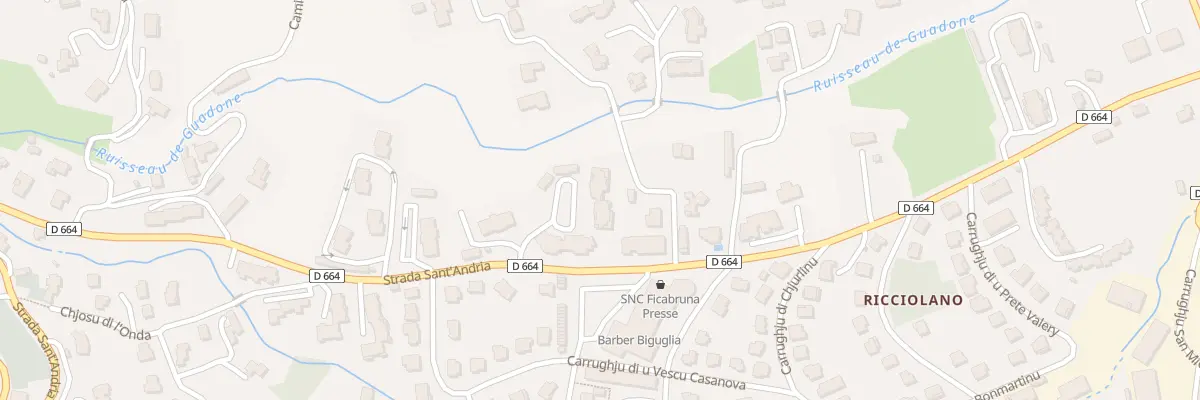 Plan du 5860 Res U Palazzu 2 à Biguglia