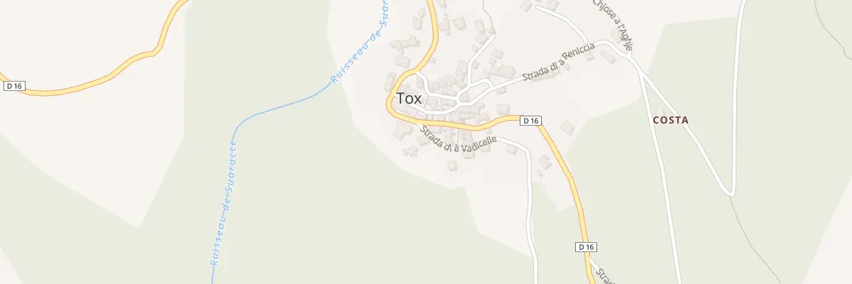 Plan du 2 Rte Strada Di E Vadicelle à Tox