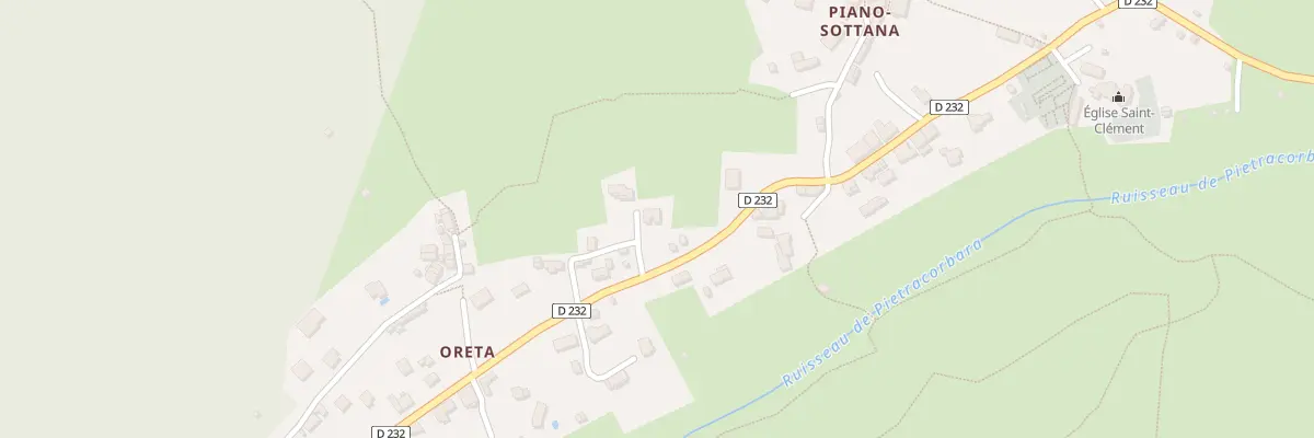 Plan du 238 Oreta à Pietracorbara
