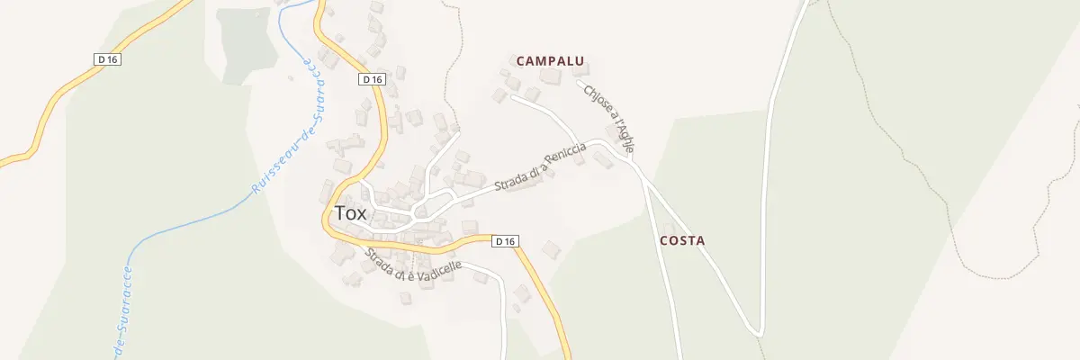 Plan du 14 Rte Strada Di A Reniccia à Tox