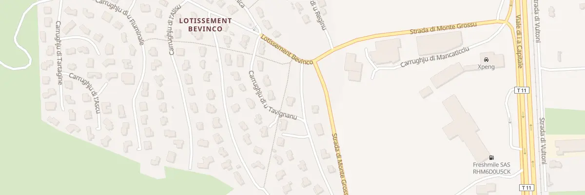 Plan du 5982 Lot Bevinco à Biguglia