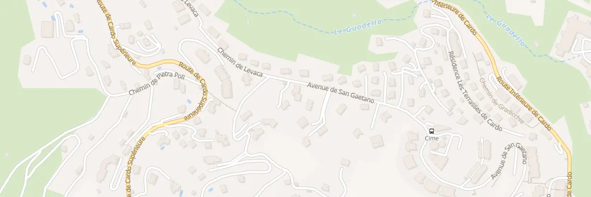 Plan du 149 Che de San Gaetano à Bastia