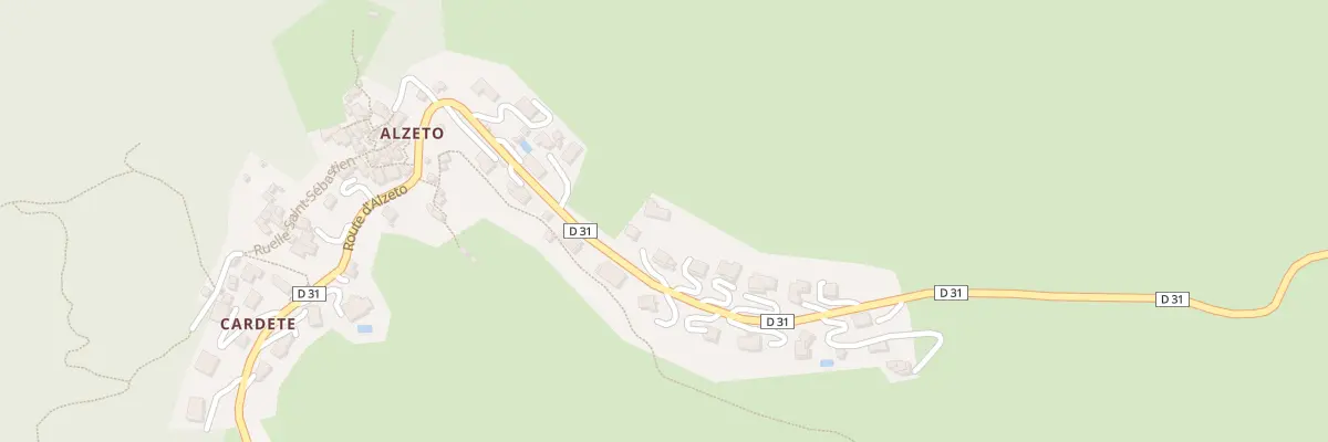 Plan du 239 Rte de la corniche - RD31 à Ville-di-Pietrabugno