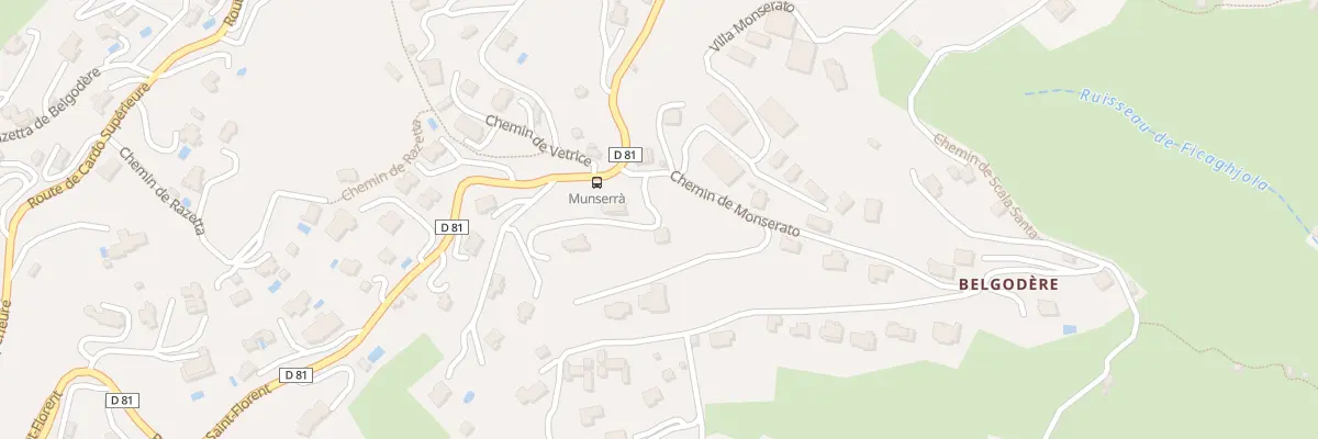 Plan du 2 Chem du Fort Maurel à Bastia